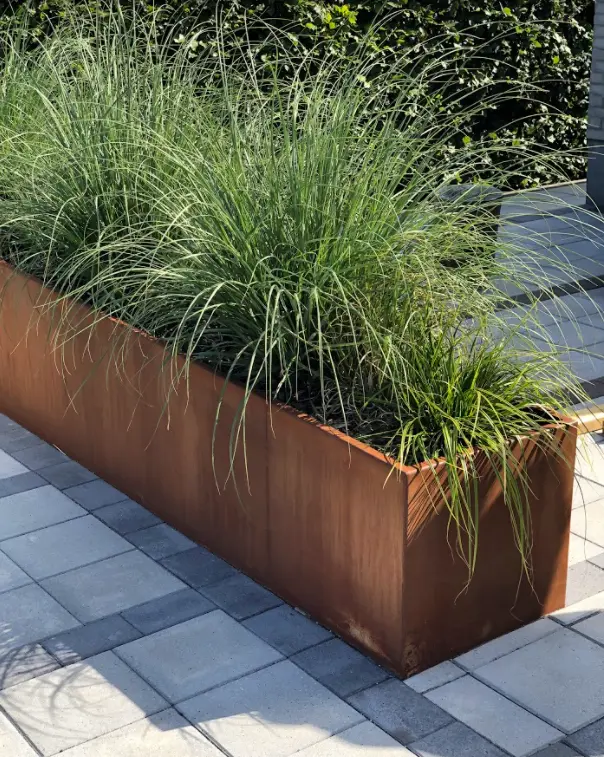 cortenstål højbed - Landsbysmeden - Aadal kas - Cortenstål højbed Aadal-kas