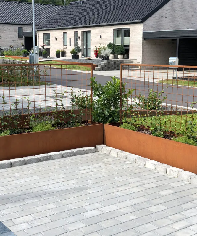 cortenstål højbed - Landsbysmeden - Peter Kasse - Cortenstål højbed Peter-Kasse