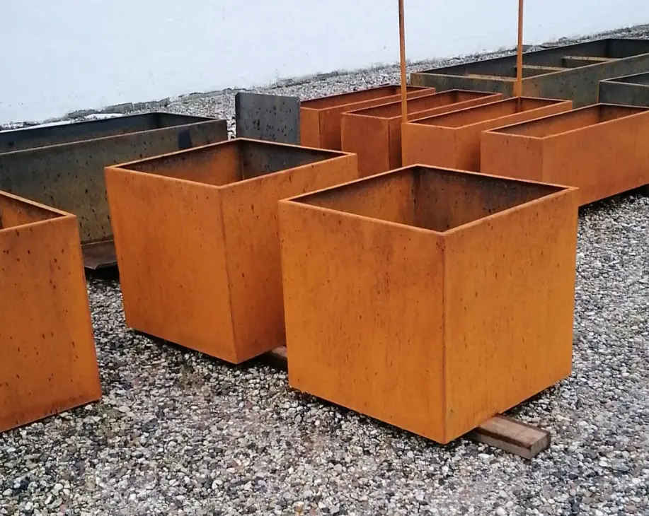 cortenstål højbed - Landsbysmeden - kruk123 1 - Cortenstål højbed kruk123-1